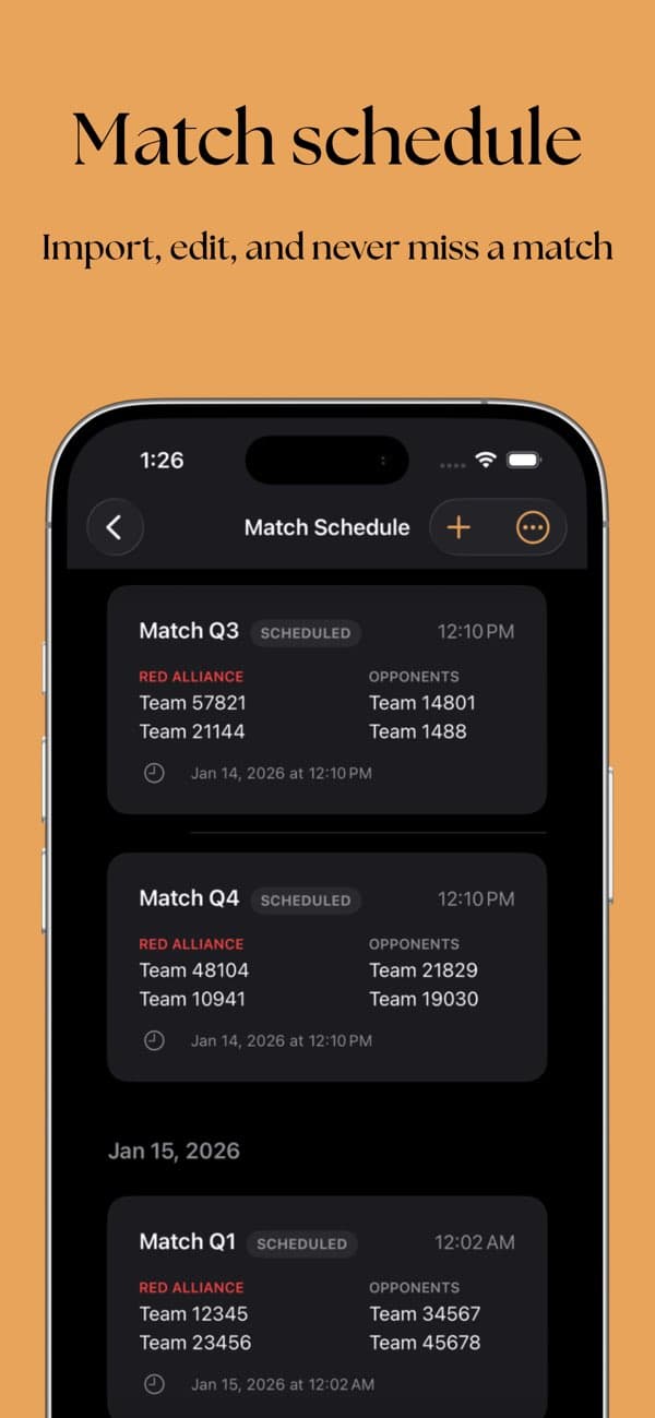 FTC HUB iPhone screenshot: team management or settings